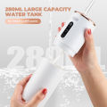 Oral Irrigator Portable Dental Water Flosser USB Rechargeable Water Jet Floss Tooth Pick 2 Jet Tip 280ml 3 Modes IPX6. 