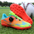 Double Star New Children's Football Shoes6-12Year-Old Student BoyTFBroken Nail No-Tie Primary and Secondary School Students Training Shoes Female.