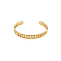 Cross-border foreign trade hollow rings interlocking non-fading fashion retro gold girls girlfriend bracelets jewelry wholesale. 