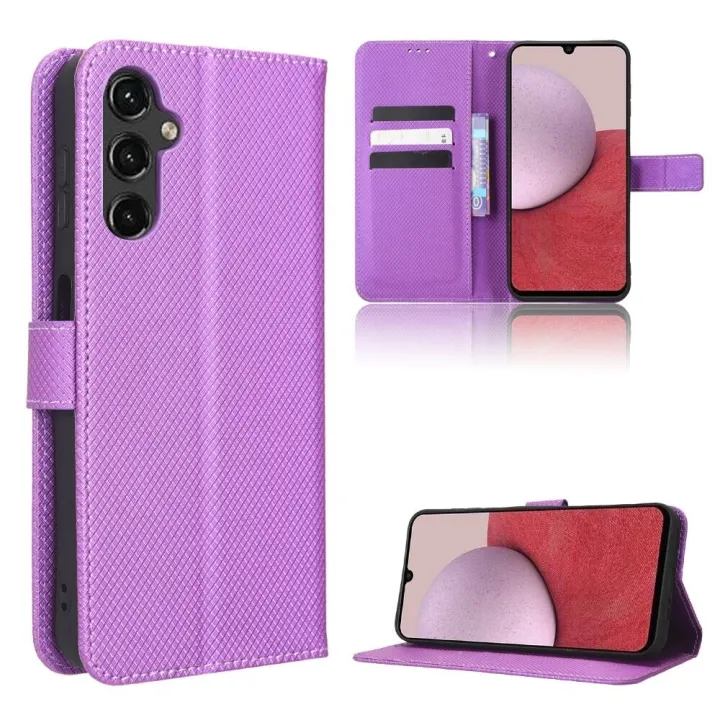 Wallet%20leather%20for%20Samsung%20Galaxy%20A14%205G%20case%20magnetic%20book%20stand%20flip%20card%20protection%20cover%20-%20Image%203