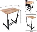 Adjustable Laptop/Reading Table For Bed - Work Or Read Comfortably With Foldable Laptop Stand. 