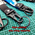 JDM Car Keychain Key Tag Personality Spring Clip Lanyard Racing Modified Nylon Motorcycle Keyring Auto Key Holder Accessories.