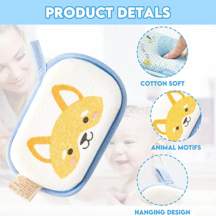 Cartoon%20Baby%20Bath%20Sponge%20Animal%20Style%20Baby%20Sponge%20for%20Bathing%20Infants%20Bath%20Sponge%20Ultra%20Soft%20&%20Absorbent%20Natural%20and%20Safe%20Great%20for%20Boys%20&%20Girls%20-%20Image%203