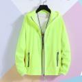 Lightweight Men Jacket Sun Protection Hooded Windbreaker Jacket for Cycling Running with Pockets Reflective Sun for Camping. 