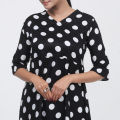 Dot Print Premium Fabric 1 Piece Kurti For Women and Girls Casual Everyday Wear Comfortable Breathable Fabric For All Day Wear.