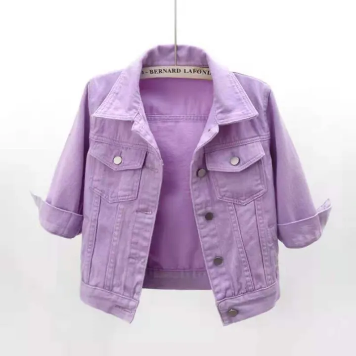 Women%20Denim%20Jacket%20Spring%20Autumn%20Short%20Coat%20Pink%20Jean%20Jackets%20Casual%20Tops%20Purple%20Yellow%20Purple%20Blue%20Loose%20Tops%20Lady%20Outerwear%20-%20Image%202