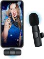 K9 Wireless Dual Microphone Professional Lapel Lavalier Microphone Remove Noise For Typ c. 