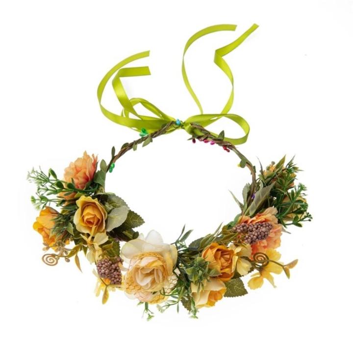 Festival%20Accessory%20Flower%20Headband%20%20Rose%20Garland%20Handmade%20Garland%20Hair%20Band%20Hair%20Accessories%20Fabric%20Floral%20Crown%20for%20Festival%20Wear%20Bridal%20Accessory%20Photo%20Props%20Bohemian%20Style%20Hair%20Decoration%20-%20Image%207