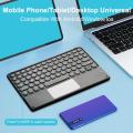 Travel Ultra-Slim Wireless Keyboard with Touchpad for ipad 10-Inch Rechargeable Portable Bluetooth Keyboard for Windows Android. 