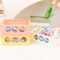 1PC Cartoon Girl Stationery Hair Clip Foldable Box Chikawa Hachiware Usagi Anime Kawaii Desktop Portable Storage Box Cosmetic.
