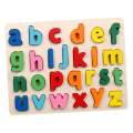 Wooden Small Alphabets Puzzle Plate 3D.