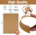 100 Sheets Kraft Paper Tan color Cardstock 8.5 x 11, Goefun 80lb Card Stock Printer Paper for Invitations, Menus, Crafts, DIY Cards. 