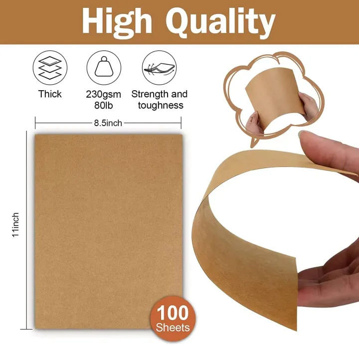 100%20Sheets%20Kraft%20Paper%20Tan%20color%20Cardstock%208.5%20x%2011,%20Goefun%2080lb%20Card%20Stock%20Printer%20Paper%20for%20Invitations,%20Menus,%20Crafts,%20DIY%20Cards%20-%20Image%202