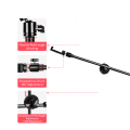 Monopod Mount Bracket Stand With Mobile Phone Holder & Storage Bag Use Any Ring Light Stand, Microphone Stand.