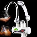 Electric Instant Hot Water Tap With Hand Shower, Digital Display Tankless Electric Faucet, Digital Bathroom Heater (Wall Mount). 