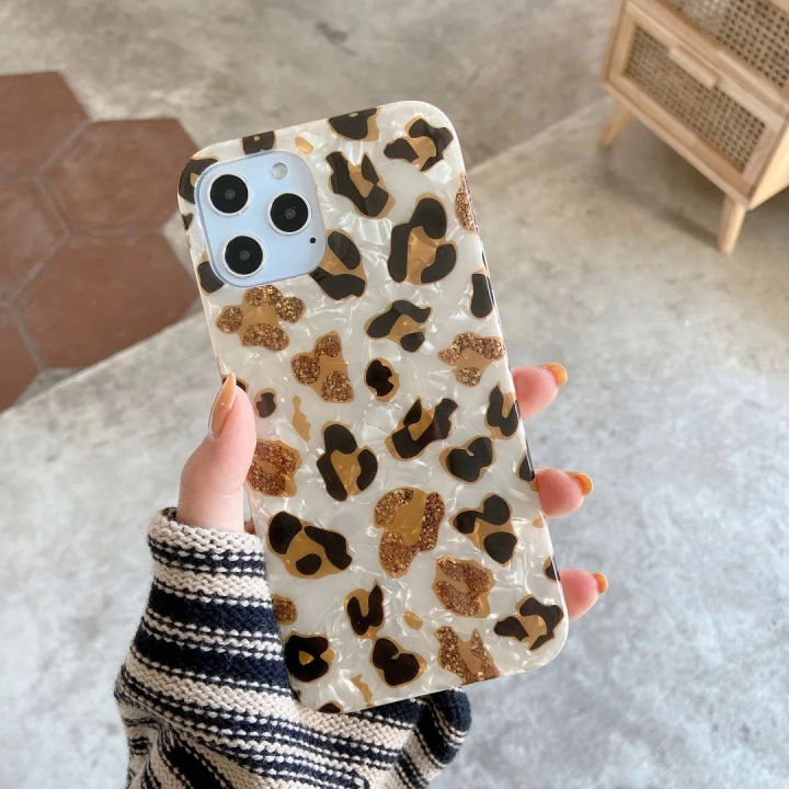Vintage%20glitter%20leopard%20print%20phone%20case%20for%20iPhone%2013%2012%2011%2014%20Pro%20Max%207%2014%20plus%20X%20XR%20soft%20TPU%20dream%20shell%20leopard%20marble%20cover%20-%20Image%204