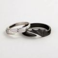 Y1UE 2Pcs Simple Angel Devil Open Matching Ring Set Angel Devil Open Ring For Couple.
