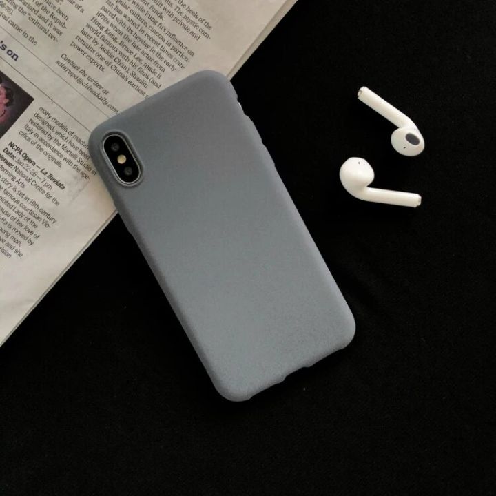 Gray%20color%20Matte%20Phone%20Case%20For%20iphone%2011%20Pro%20XS%20Max%20XR%20X%208%207%206S%206%20Plus%20SE%202020%2012%20mini%2012%20Pro%20Max%20Soft%20TPU%20Back%20Cover%20-%20Image%203