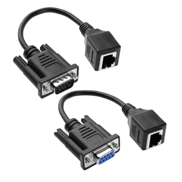 RJ45 to VGA Extender Male to LAN CAT5 CAT6 RJ45 Network