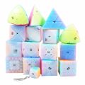 QiYi Jelly Color Magic Cube 2x2 3x3 4x4 5x5 Pyramid Keychain Speed Cube Educational Cubo Magico Puzzle Toy For Children Kid Gift.