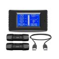 PZEM-015 DC 0-200V 50A 100A 9 in 1 DC LCD Display Digital Multimeter Battery Monitor Power Energy Impedance Voltmeter Wattmeter. 