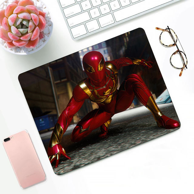 Marvel%20Spiderman%20Design%20Pattern%20Game%20mousepad%20Small%20Pads%20Rubber%20Mouse%20Mat%20MousePad%20Desk%20Gaming%20Mousepad%20Cup%20Mat%20-%20Image%202
