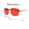 Project Mayhem Sunglasses Fight Club Tyler Durden Oliver Peoples 523 Brad Pitt men RED lens sunglasses:with box. 