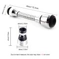 360 Degree Adjustment Kitchen Faucet Extension Tube Bathroom Extension Water Tap Water Filter Foam Kitchen Faucet Accessories-the Asia Express.