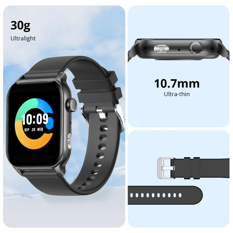 Colmi P78 AMOLED Smart Watch Waterproof Rotating Crown Bluetotoh Calling Smart Watch Long Battery Back Up