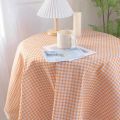 Cross-border check tablecloth, printed floral fabric, tablecloth, rectangular coffee table cushion cloth, tassel tablecloth, no-wash tablecloth. 