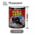 Flex Tape Strong Rubberized Waterproof Tape Pipe Repair Strong Waterproof Glue 4 inch PVC Rubberized Water Leakage Seal Tape Silicon Sealant Tape Waterproof Flex Tape for Water Tank Sink Sealant for Gaps Flex Tape (Pack of 1). 