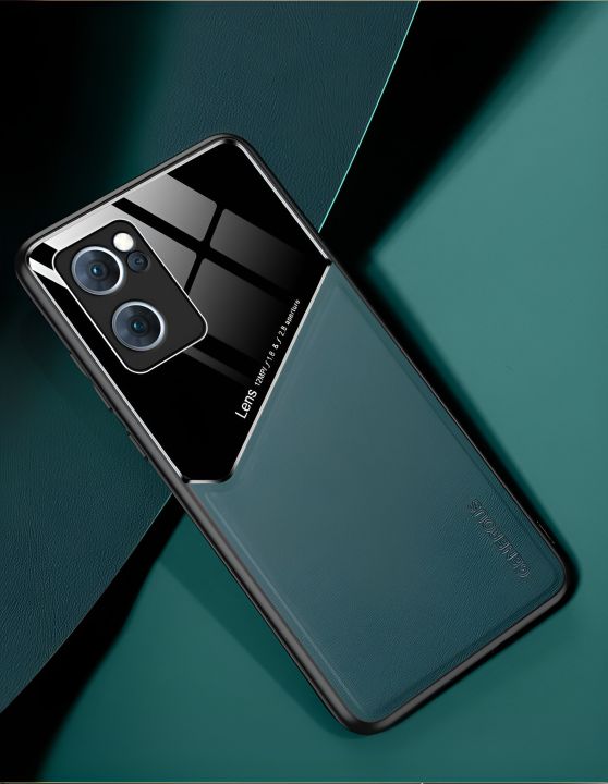 Realme 9 Pro Plus Realme 9 4g Case Leather Texture Car Magnetic 