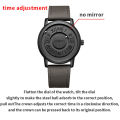 DOM Trend Concept New Personality Men's Watch Creative Scrolling Pointer magnetic force Fashion watch for men Waterproof. 