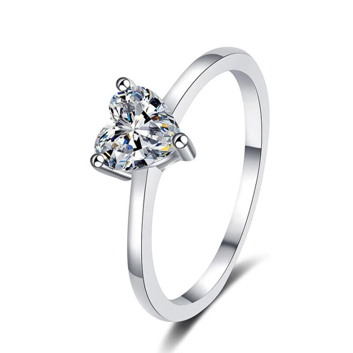 0.5%20Carat%20Heart%20Cut%20Moissanite%20Diamond%20Solitaire%20Engagement%20Wedding%20Ring%20Sterling%20Silver%20Eternity%20Bands%20Bridal%20Sets%20for%20Women%20-%20Image%207