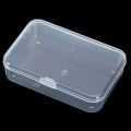 Clear Plastic With Lid Small Storage Box Collection Container Portable Boxes. 