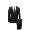 New design Men's Suits Slim Button Suit Pure Color Dress Host Show Jacket Coat Pant Formal Blazer Suit Homme 2021. 