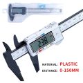 Digital Vernier Calipers measure 150mm 6inch LCD Electronic Carbon Fiber Gauge height measuring instruments micrometer Tool-SLKCT 150mm W.