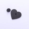 Pixel-Style Delta Rune Symbol Enamel Pin Game Black Love Heart Brooch Role Pin Lapel Backpack Badge For Playing Game Player. 