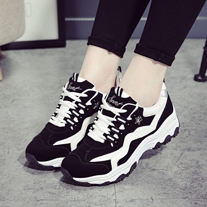 2024 spring new Korean version of low-top college style color-blocking, comfortable, wear-resistant casual sneakers, running shoes, women's 816