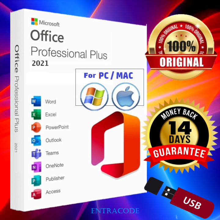 Genuine 2021Office Pro Plus 2021 Full and Final Version Lifetime ...