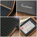 Luxury Famous Brand FUERDANNI Leather Men Wallet.
