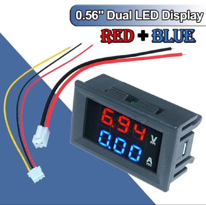 0.28%20inch%20Mini%20Digital%20Voltmeter%20Ammeter%20DC%20100V%2010A%20Panel%20Amp%20Volt%20Current%20Meter%20Tester%200.28%20Inch%20Blue%20Red%20Dual%20LED%20Display%20-%20Image%203