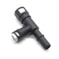 2PCS Car HVAC Heater Hose Connector For 2002-2014 Black.