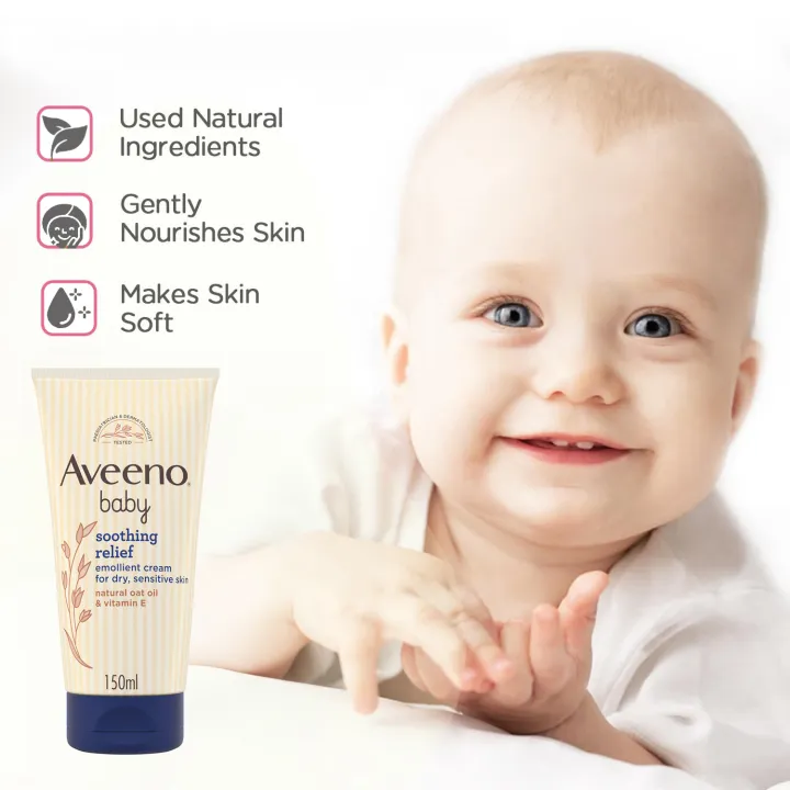 Aveeno%20Baby%20Soothing%20Relief%20Emollient%20Cream%20150ml%20-%20Image%203