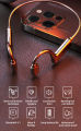 Bluetooth 5.1 Earphones Sports Wireless Headset Ear-hook Bone Conduction Stereo HIFI Headphones with Microphone. 