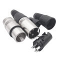 5 Pairs 3 Pin XLR Female Male Microphone Audio Cable Wire Connector Plug Cable Terminal for Mic Solder Connector.