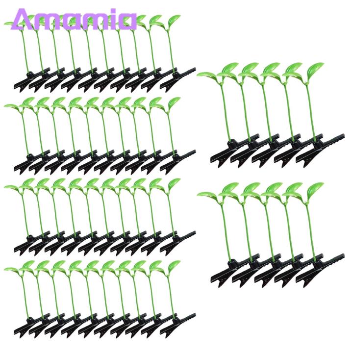 Bean%20Sprout%20Hairpins%20Realistic%20Green%20Plant%20Hair%20Clip%20Set%20Anti-slip%20Spring%20Design%20Hairpins%20Funny%20Bean%20Sprout%20Hair%20Accessories%2020/30/50pcs%20Hairpin%20Hairband%20-%20Image%202