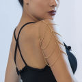 PuRui Fashion Simple Metal Multilayer Chain Upper Arm Bracelet Women's Sleeveless Shoulder Ornament Shoulder Chain Body Jewelry.