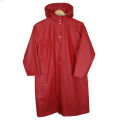 100% WaterProof Polyester Rain Coat for man and woman - maroon.