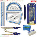 Doms X1 Premium Geometry Box - 10pc Set - Blue.
